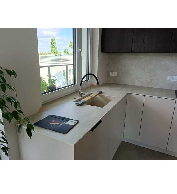 Küchenarbeitsplatten aus Laminam Diamond Cream