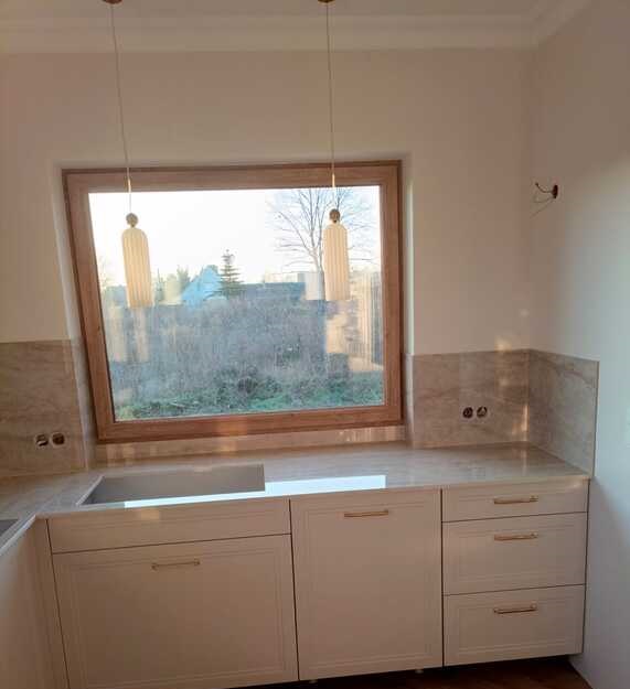 Küchenarbeitsplatten und Wandverkleidung aus Dekton Arga