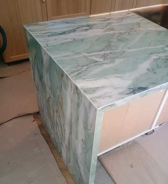 Kücheninsel mit Keramik Franko Luxury Tiffany Green