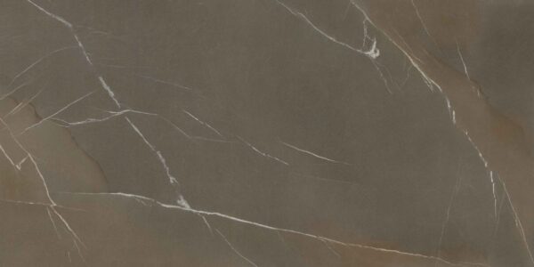 Badezimmerarbeitsplatte aus grauer Keramik Laminam Pietra Piasentina Taupe - geflammt