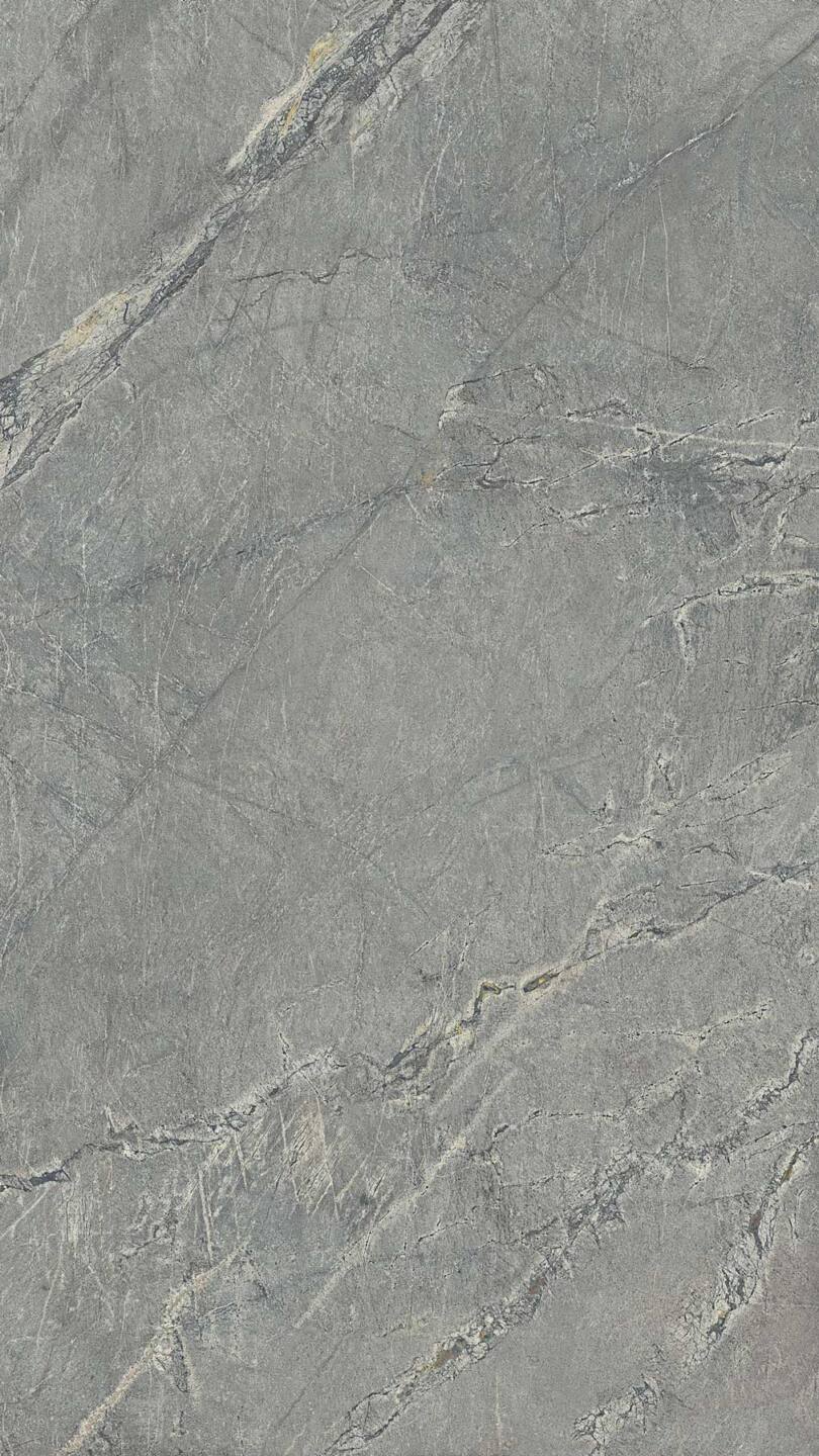 Franko Grigio Atlantico küchenarbeitsplatte aus Keramik nach Maß, Grau, Silber – Matt