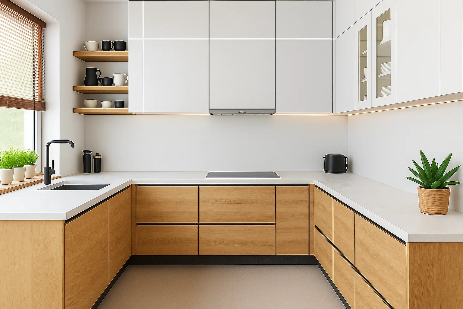 Laminam Bianco Assoluto küchenarbeitsplatte aus Keramik nach Maß, Weiß – Matt
