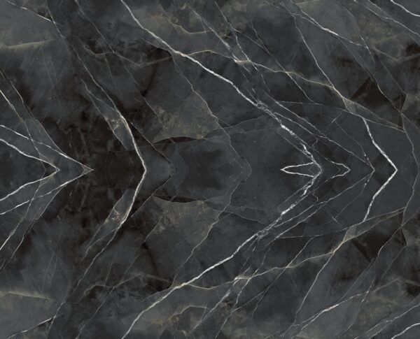Badezimmerarbeitsplatte aus schwarzer Keramik Laminam Diamond Callacatta Black Starlit - Poliert