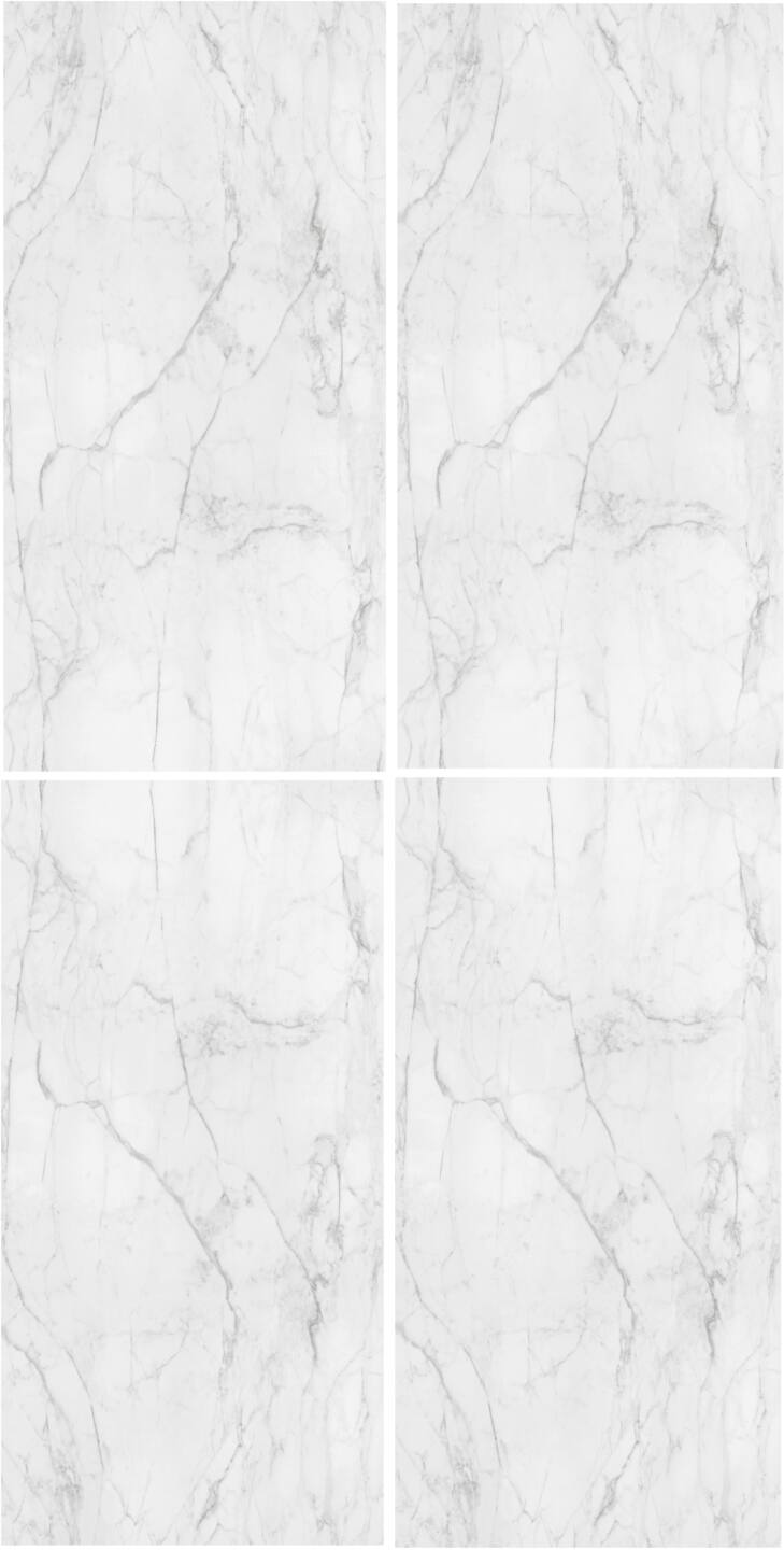 Großkeramikplatten 320×160 cm Franko Calacatta Ideal White für Arbeitsplatte und Verkleidung