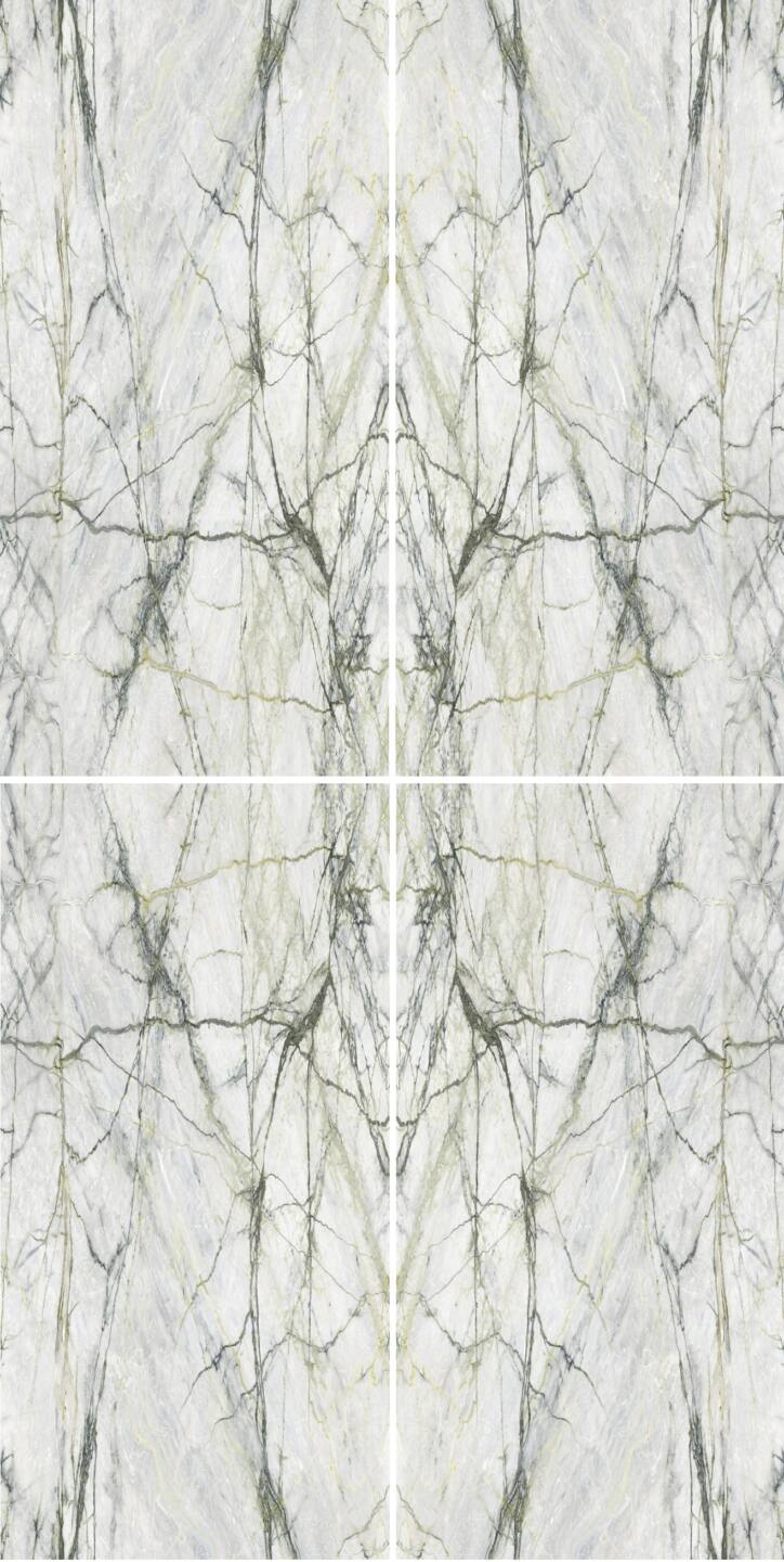 Großkeramikplatten 320 x 160 cm Franko Calacatta Verde Grey für Arbeitsplatte und Verkleidung