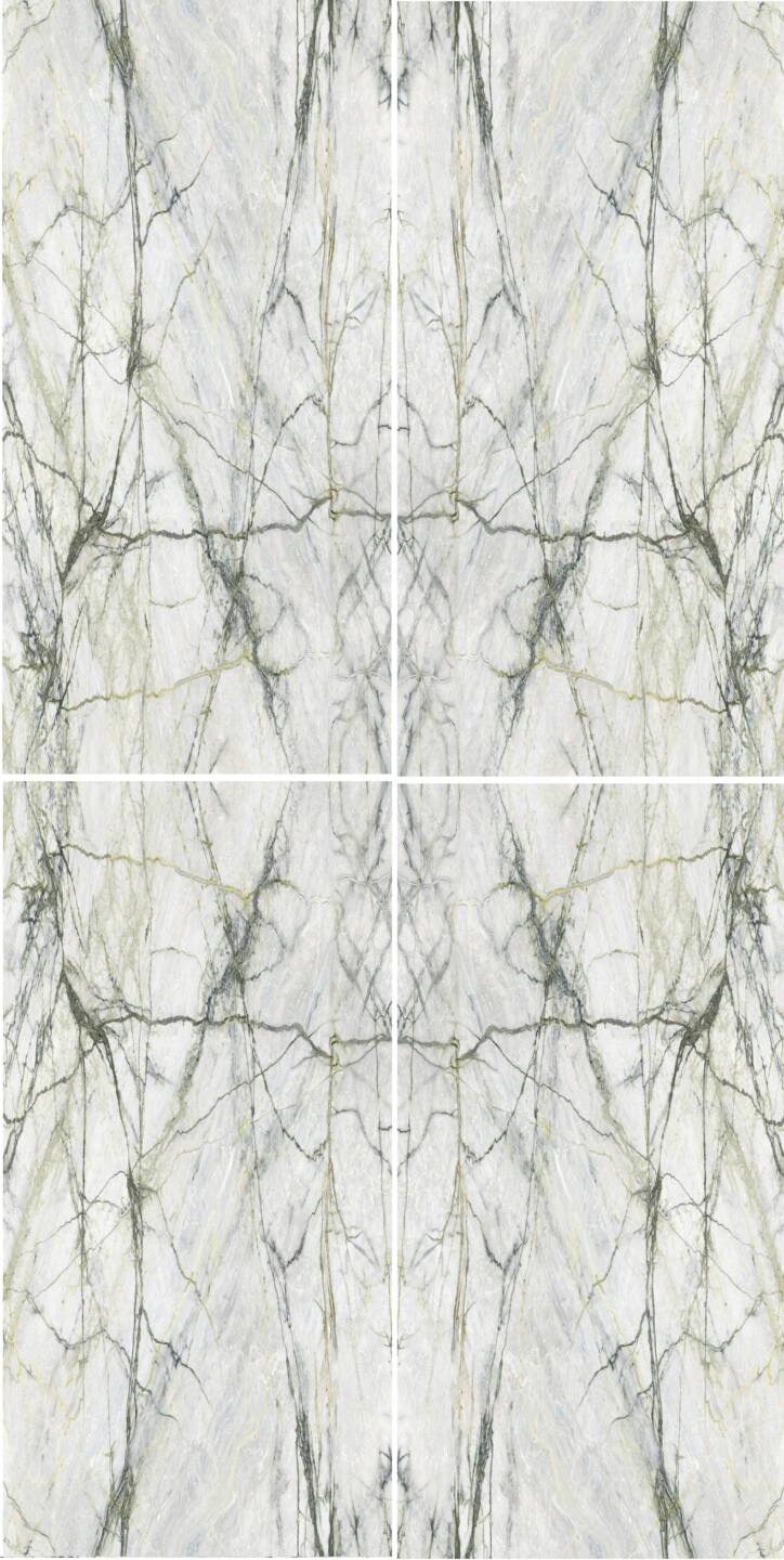 Großkeramikplatten 320 x 160 cm Franko Calacatta Verde Grey für Arbeitsplatte und Verkleidung