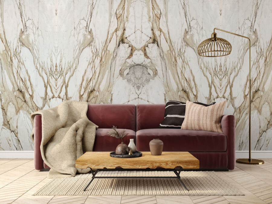 Großkeramikplatten 320 x 160 cm Franko Calacatta Antico Oro für Arbeitsplatte und Verkleidung