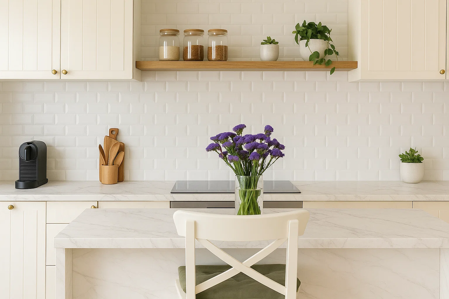 Dekton Neural küchenarbeitsplatte aus Keramik nach Maß, Weiß – Velvet