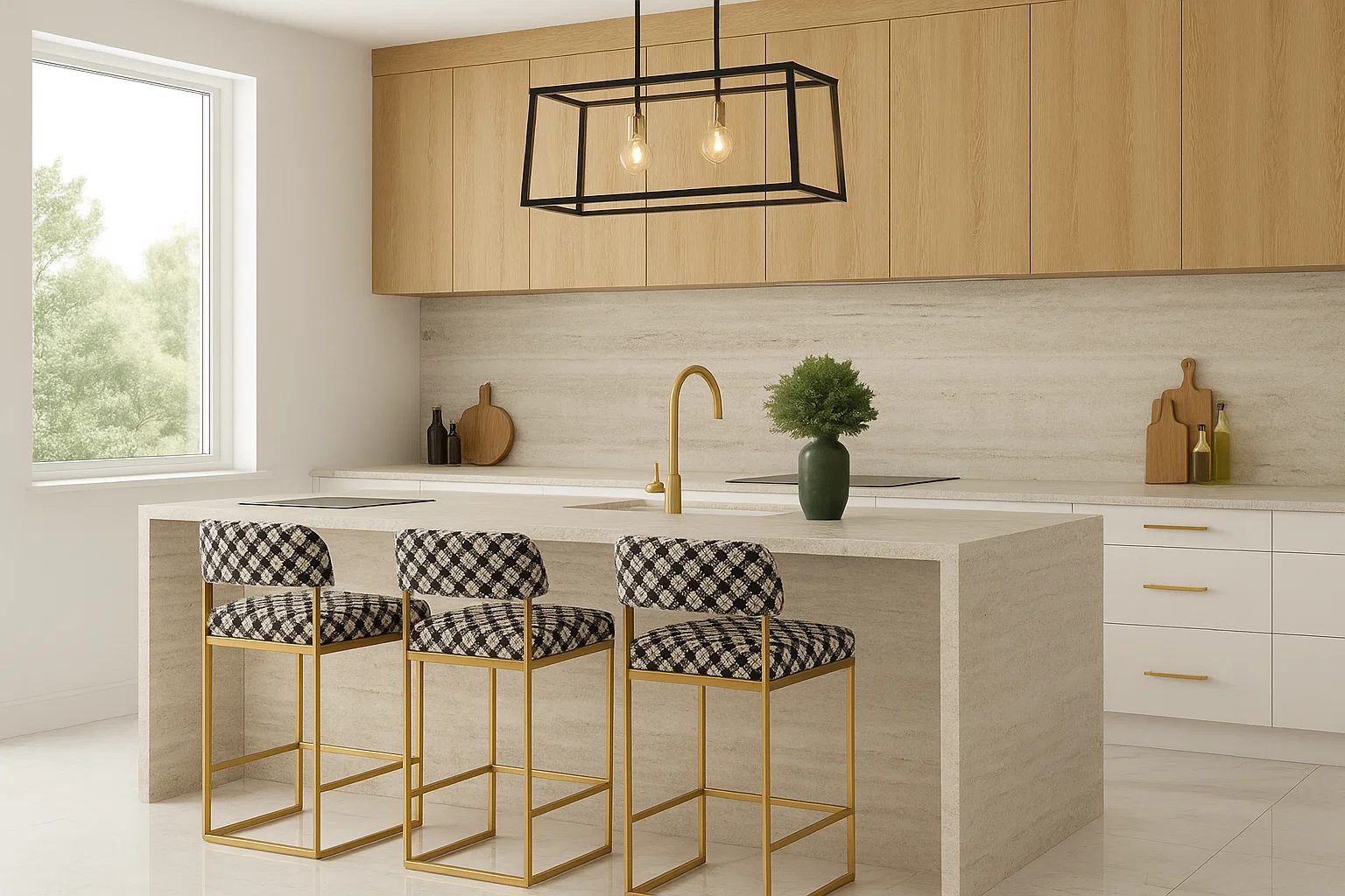 Dekton Marmorio küchenarbeitsplatte aus Keramik nach Maß, Beige, Cremefarben - Matt