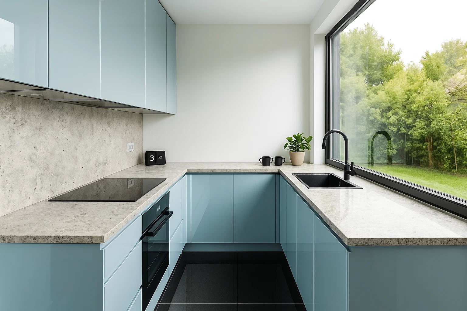 Dekton Sabbia küchenarbeitsplatte aus Keramik nach Maß, Grau - Matt