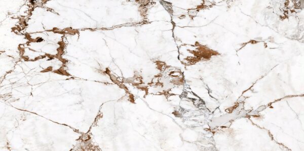 Badezimmerarbeitsplatte aus weißer Keramik Florim Marble Capraia  - Poliert