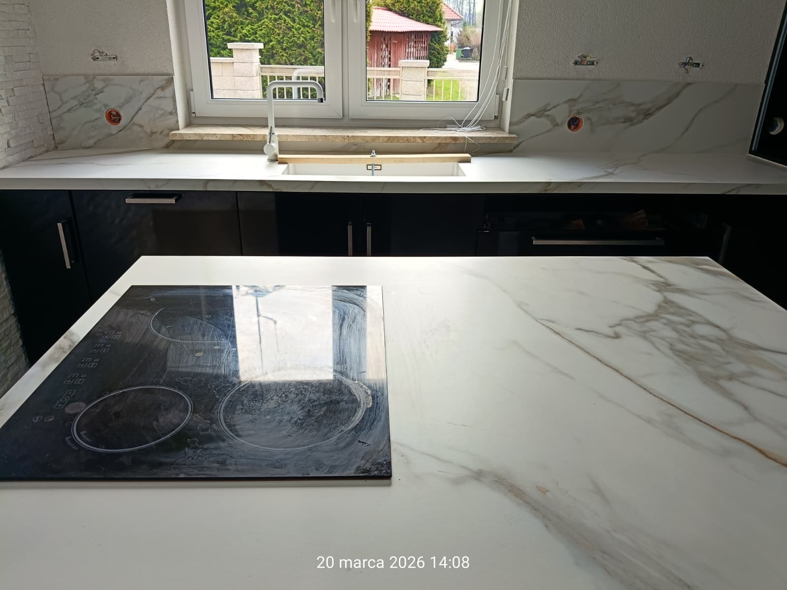 Großkeramikplatten 320 x 160 cm Franko Calacatta Royal für Arbeitsplatte und Verkleidung