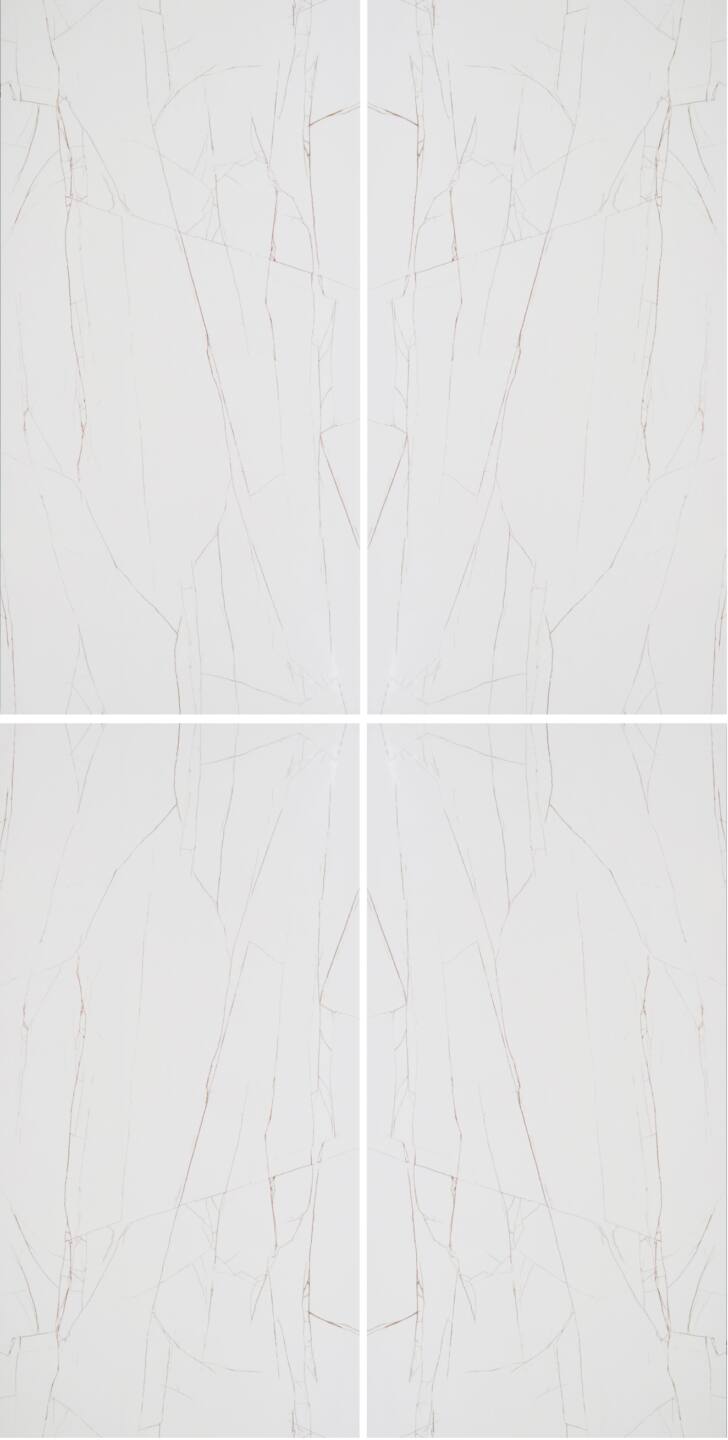 Großkeramikplatten 320 x 160 cm Franko Bianco Himalaya für Arbeitsplatte und Verkleidung