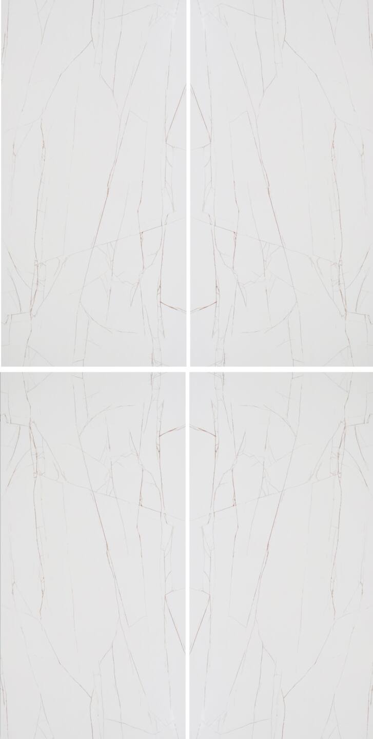 Großkeramikplatten 320 x 160 cm Franko Bianco Himalaya für Arbeitsplatte und Verkleidung