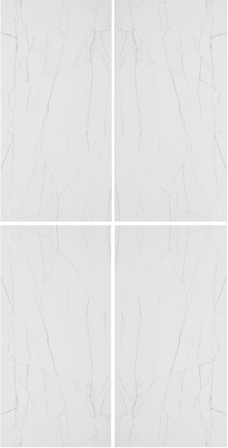 Großkeramikplatten 320 x 160 cm Franko Bianco Himalaya für Arbeitsplatte und Verkleidung