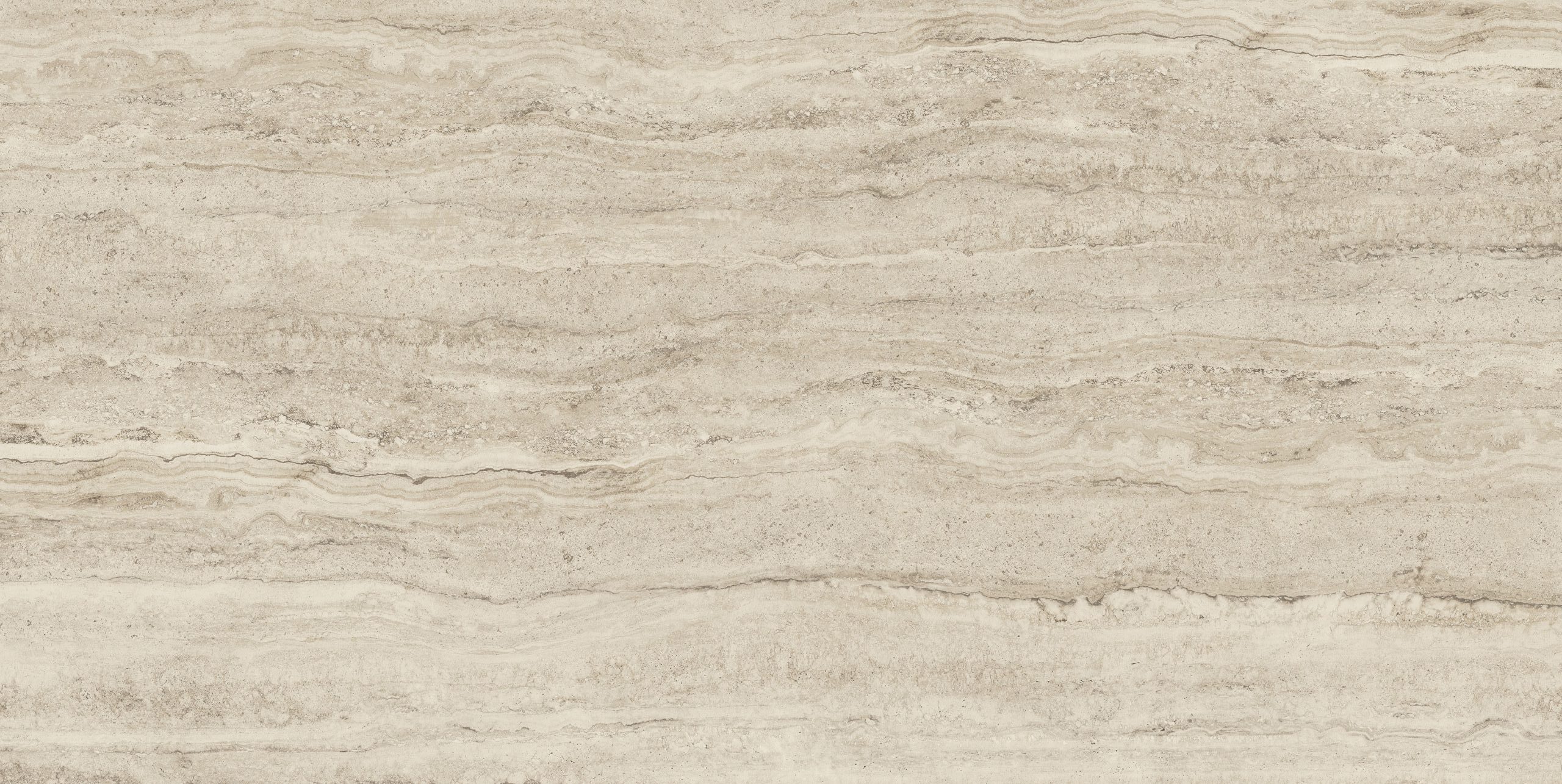 Küchenarbeitsplatte aus Großkeramikplatte, Beige, Braun – Franko Travertino Sand – structured