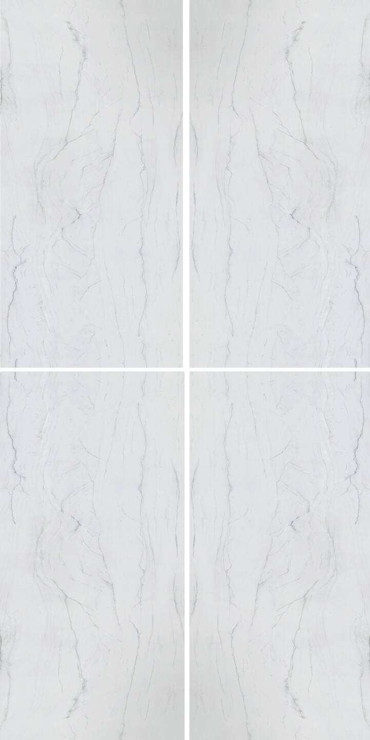 Großkeramikplatten 320×160 cm Franko Bianco Dolomite für Arbeitsplatte und Verkleidung