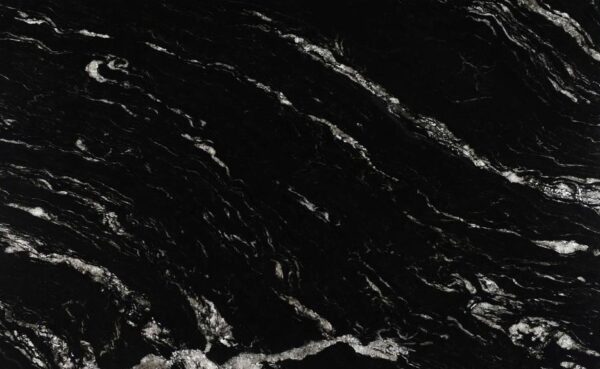 Badezimmerarbeitsplatte aus schwarzem Granit Cosmic Black - Poliert