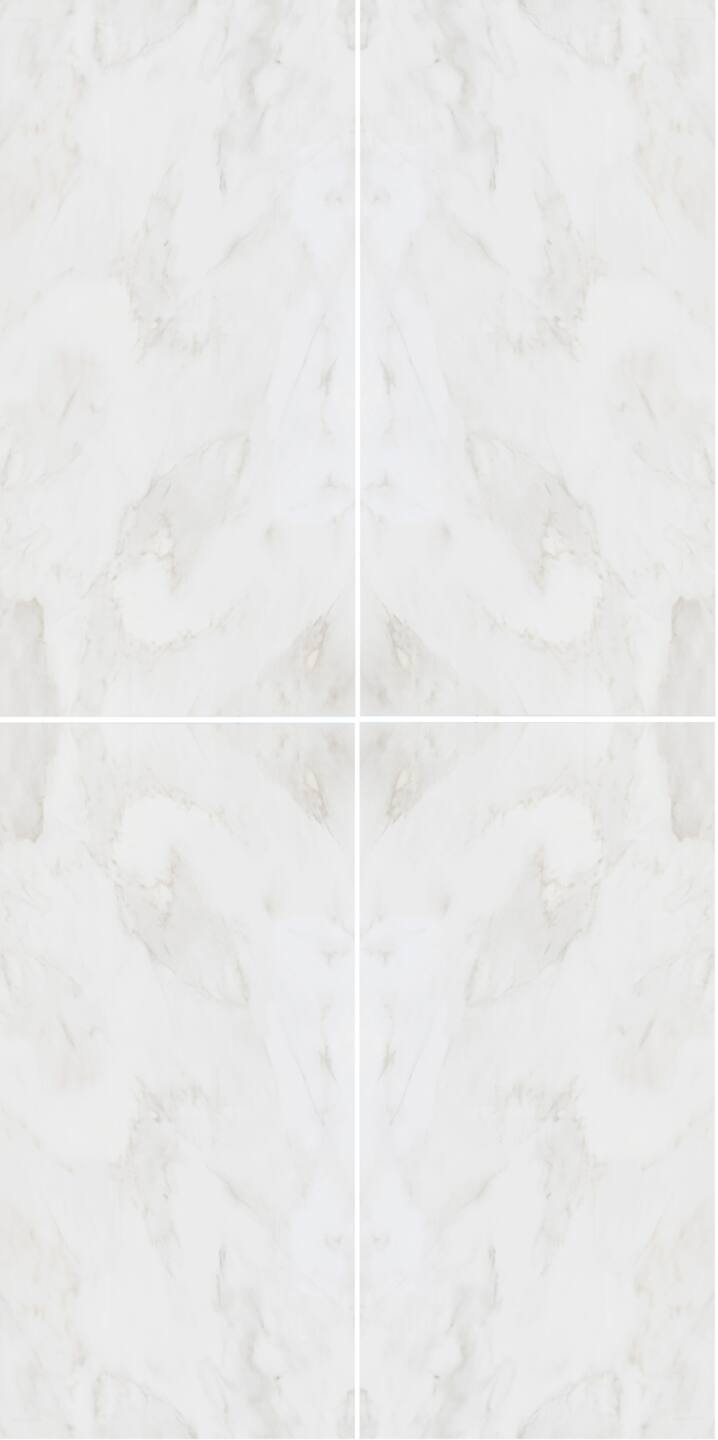 Großkeramikplatten 320 x 160 cm Franko Mystique Weiß für Arbeitsplatte und Verkleidung