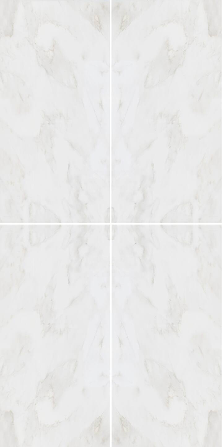 Großkeramikplatten 320 x 160 cm Franko Mystique Weiß für Arbeitsplatte und Verkleidung