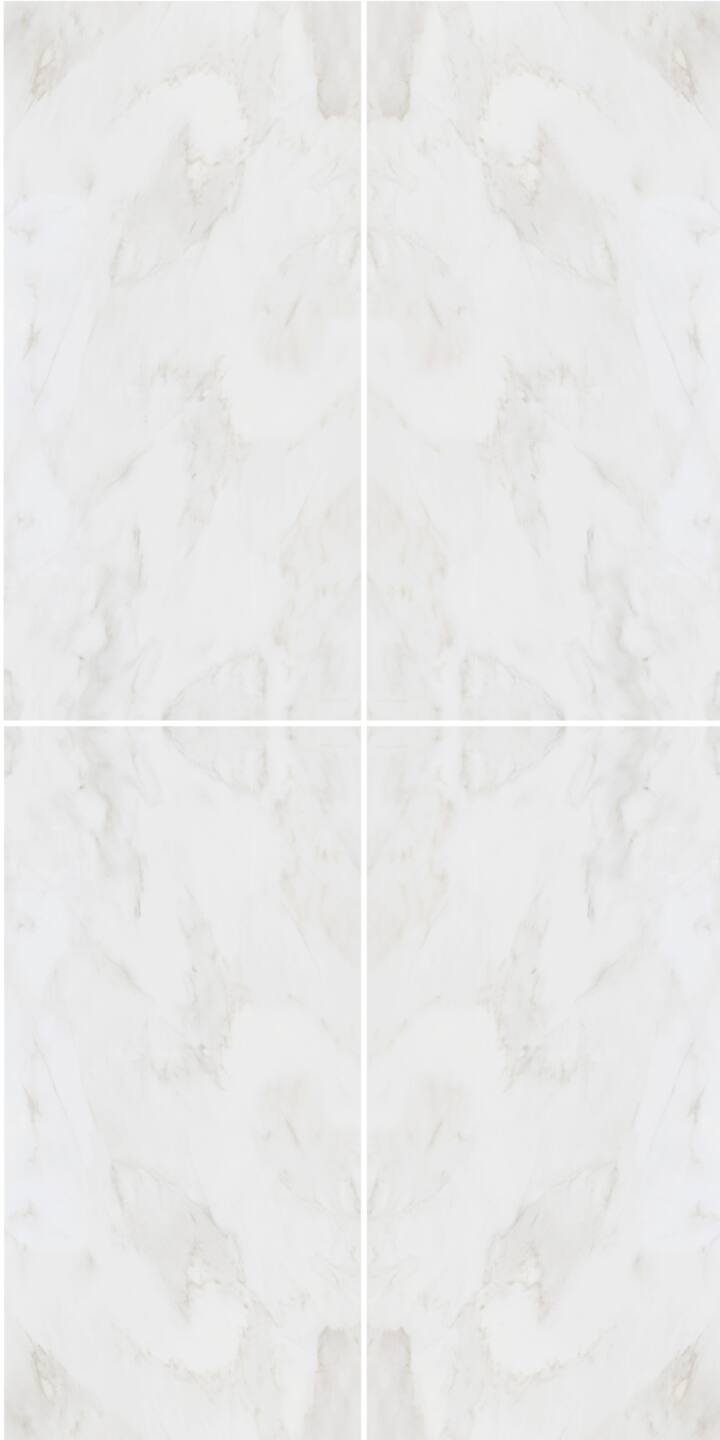 Großkeramikplatten 320 x 160 cm Franko Mystique Weiß für Arbeitsplatte und Verkleidung