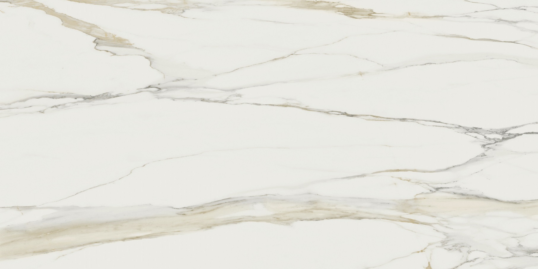 Florim Marble Calacatta Gold küchenarbeitsplatte aus Keramik nach Maß, Golden, Weiß – Matt