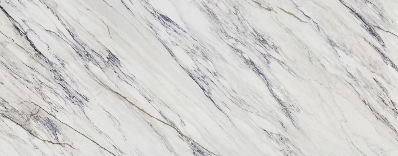 Dekton Trance küchenarbeitsplatte aus Keramik nach Maß, Weiß, Grau - Poliert
