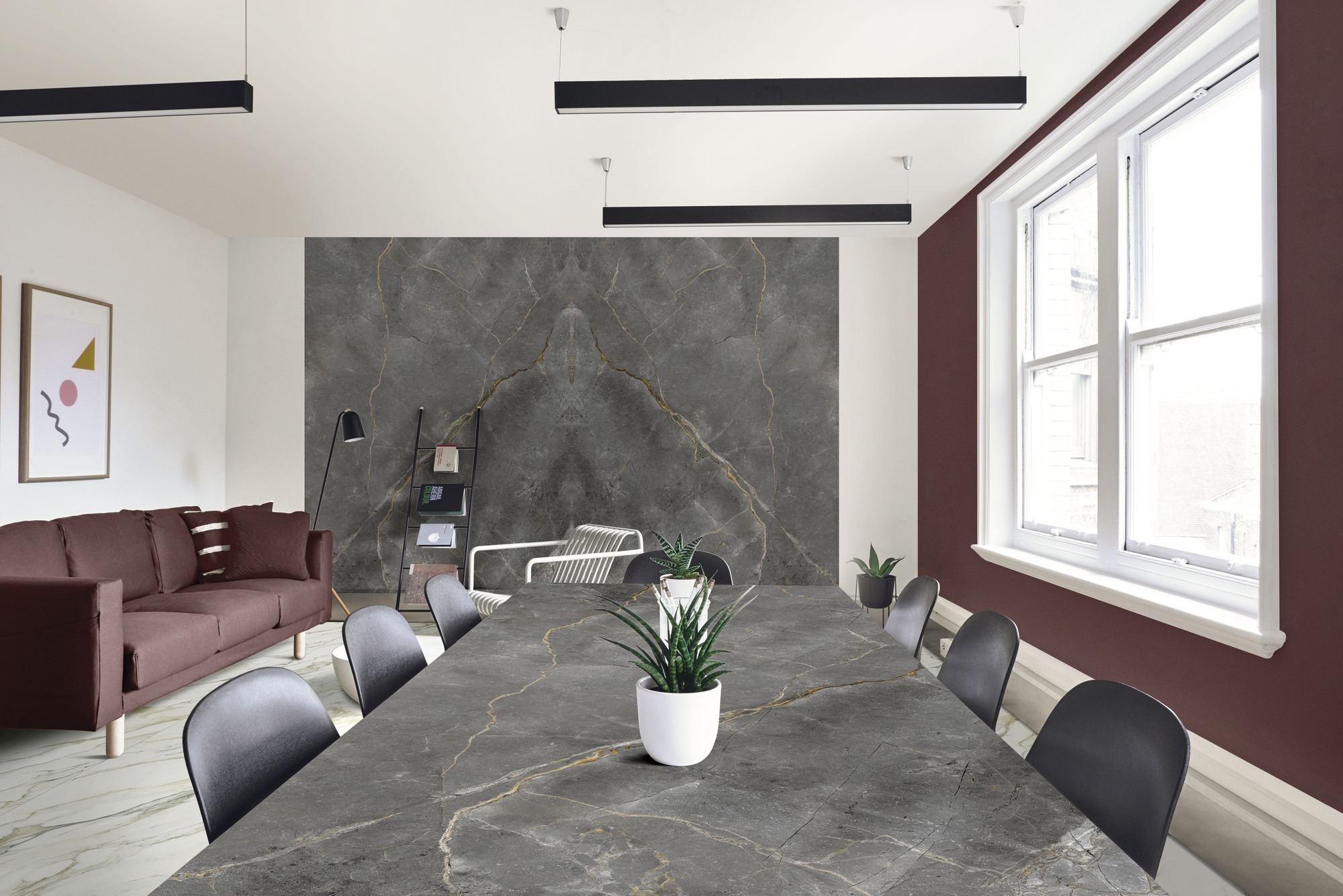 Velkoformátové keramické desky 320 x 160 cm Franko Fior di Bosco Lux pro pracovní desku a obklad