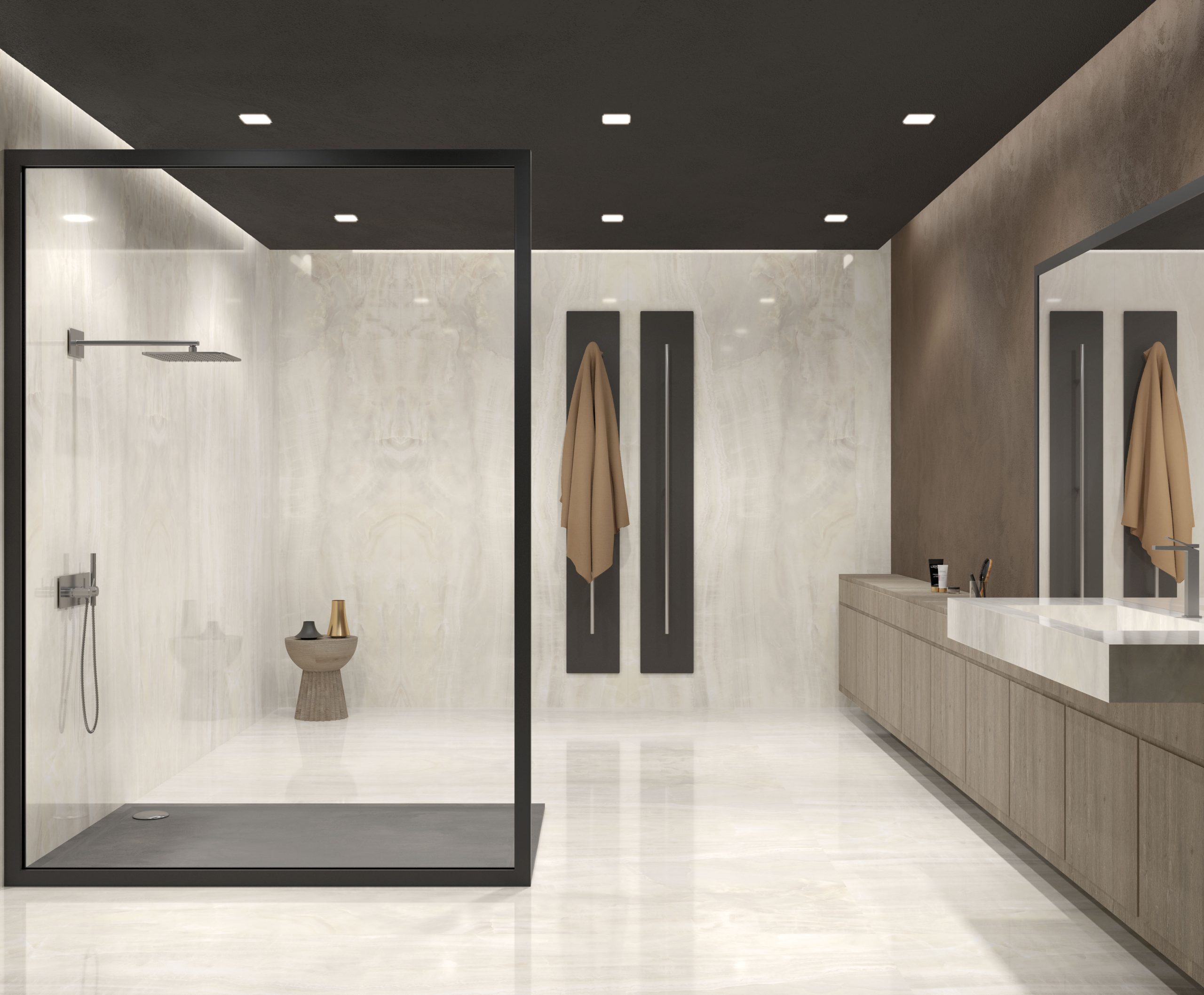 Velkoformátové keramické desky 320 x 160 cm Franko Jewel Beige pro pracovní desky a obklady