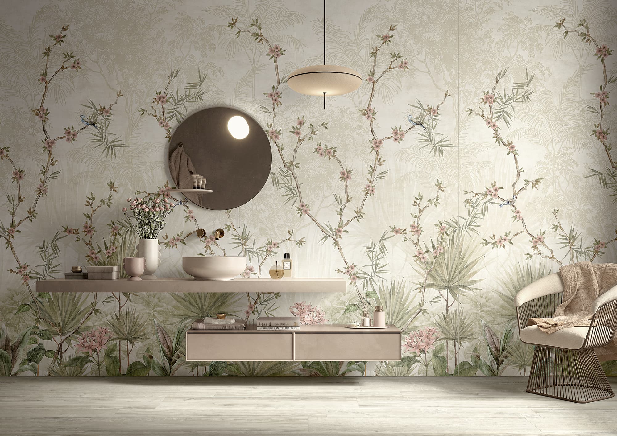 Velkoformátová dlaždice Ava Imagine Jungle Chic 120 × 280 cm, tloušťka 6 mm
