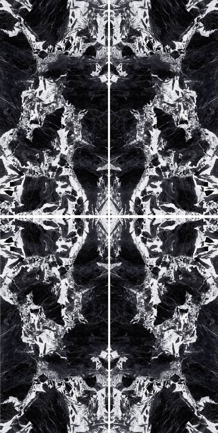 Velkoformátové keramické desky 320 x 160 cm Franko Nero Antique pro pracovní desku a obklad
