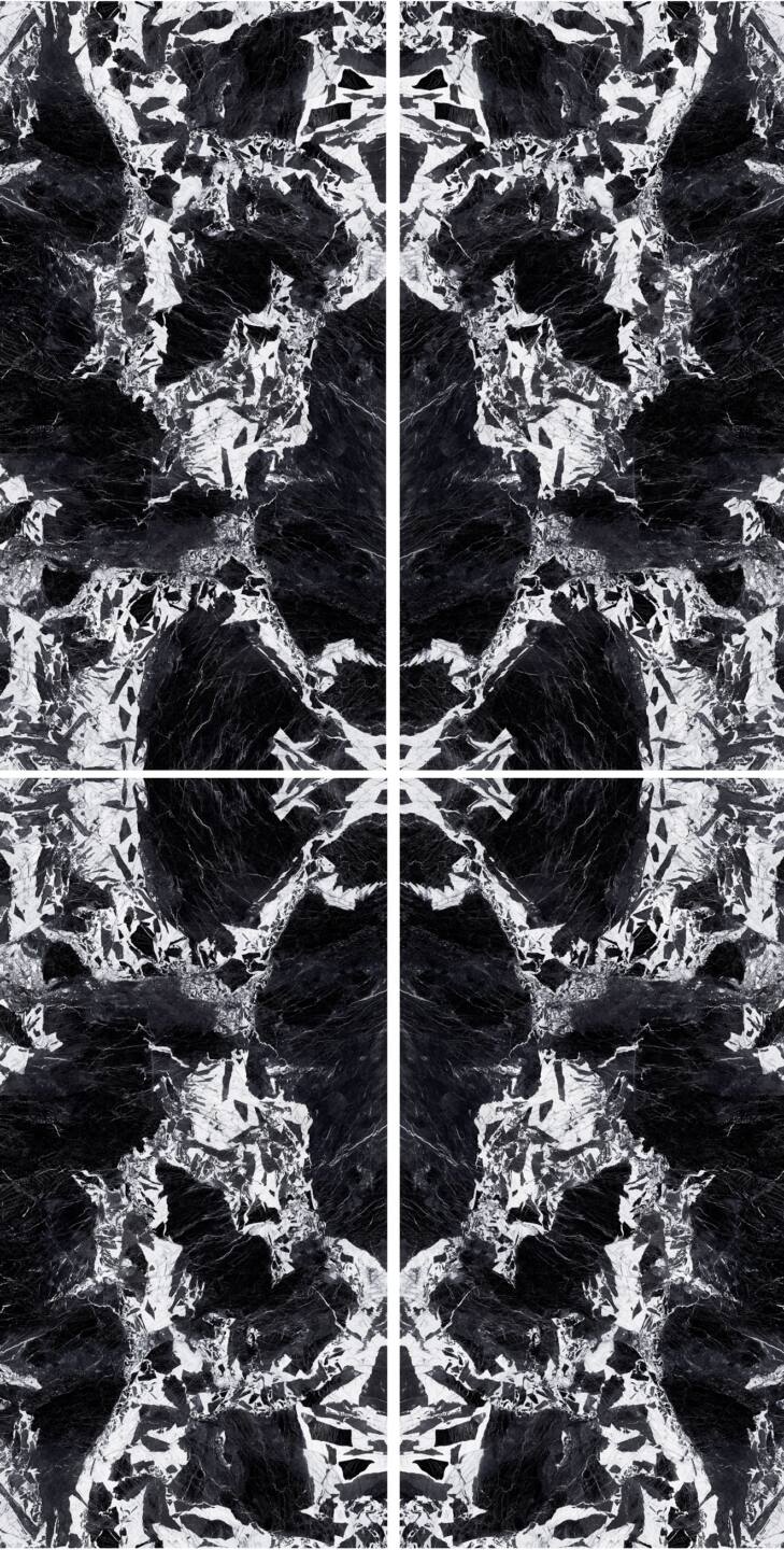 Velkoformátové keramické desky 320 x 160 cm Franko Nero Antique pro pracovní desku a obklad