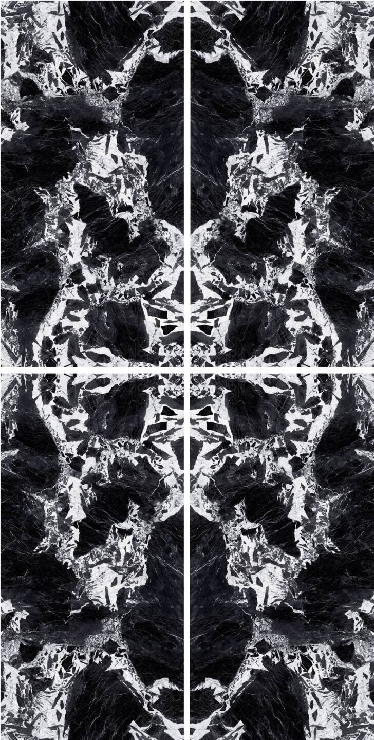 Velkoformátové keramické desky 320 x 160 cm Franko Nero Antique pro pracovní desku a obklad