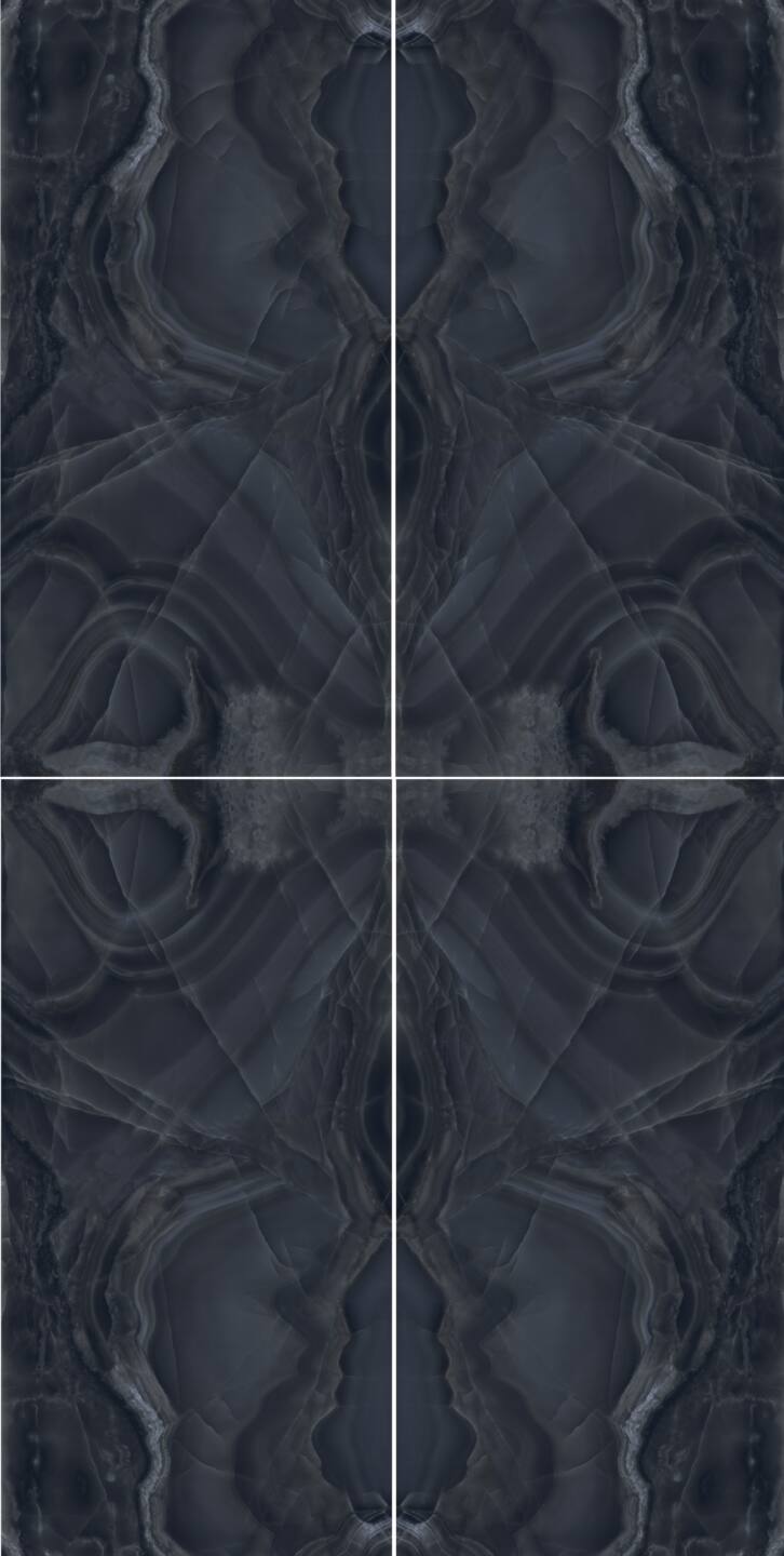 Velkoformátové keramické desky 320 x 160 cm Franko Onice Nero pro pracovní desku a obklad