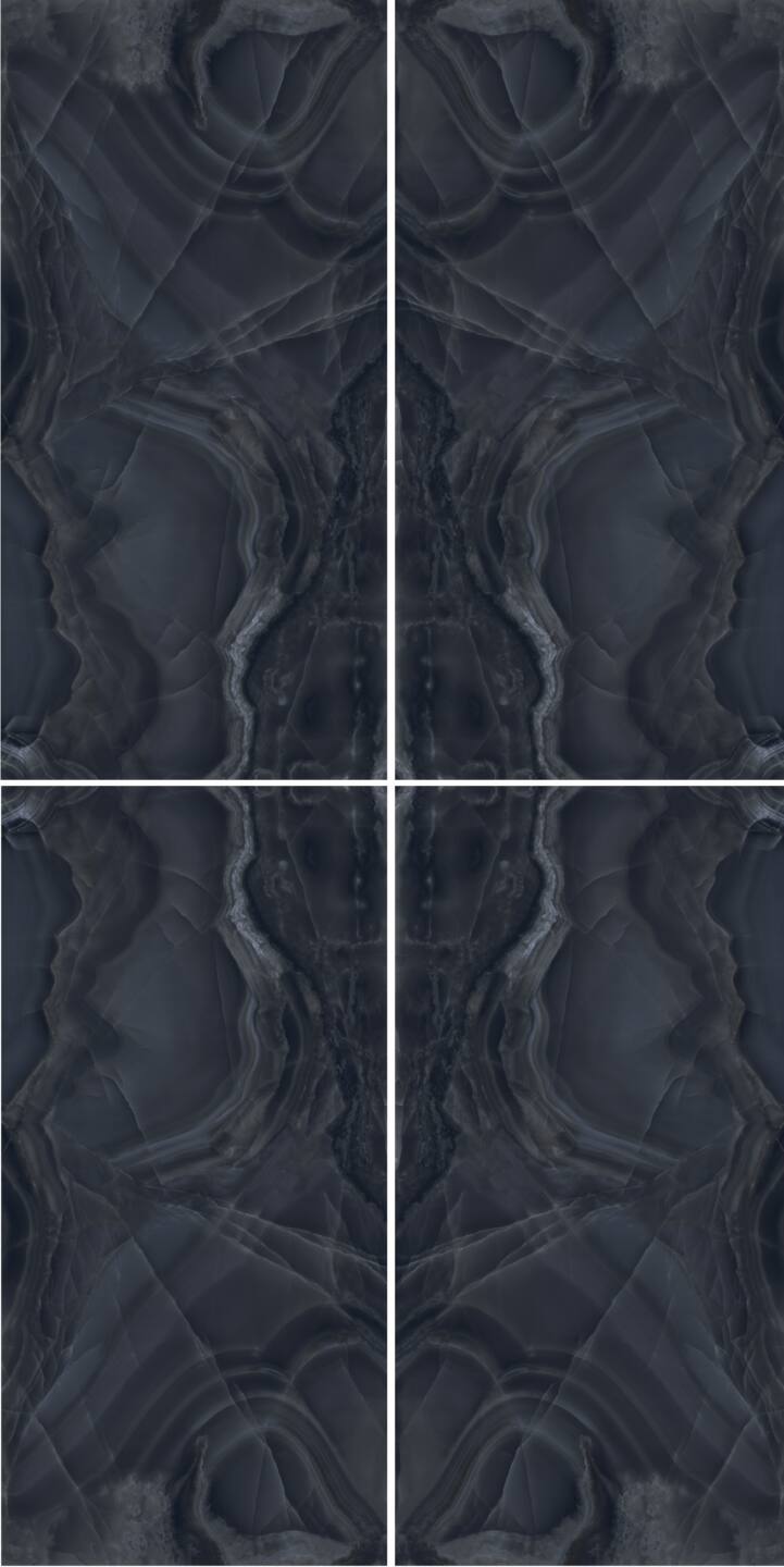Velkoformátové keramické desky 320 x 160 cm Franko Onice Nero pro pracovní desku a obklad