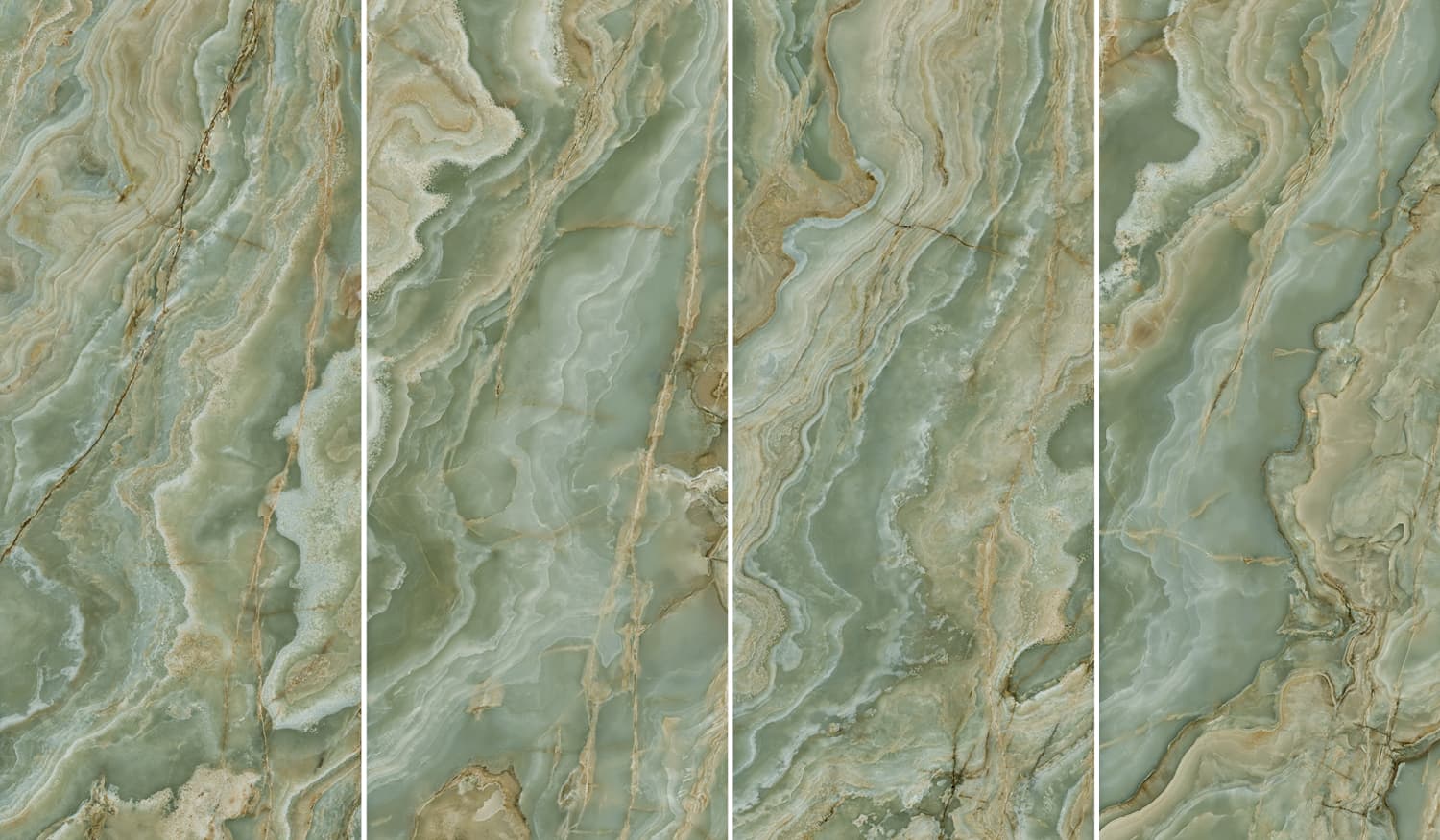 Velkoformátová dlaždice Ava Onice Giada 120 × 280 cm, tloušťka 6 mm
