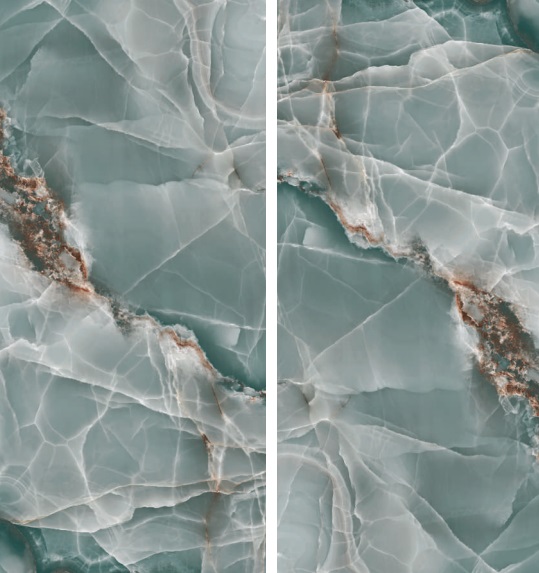 Velkoformátová dlaždice Baldocer Onyx Turquoise 120 × 260 cm, tloušťka 7 mm