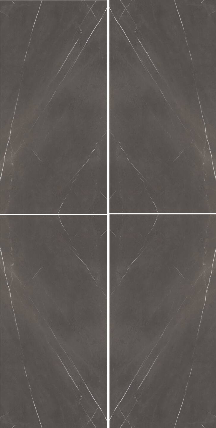 Velkoformátové keramické desky 320 x 160 cm, Franko Pietra, tmavě hnědé, pro pracovní desku a obklad