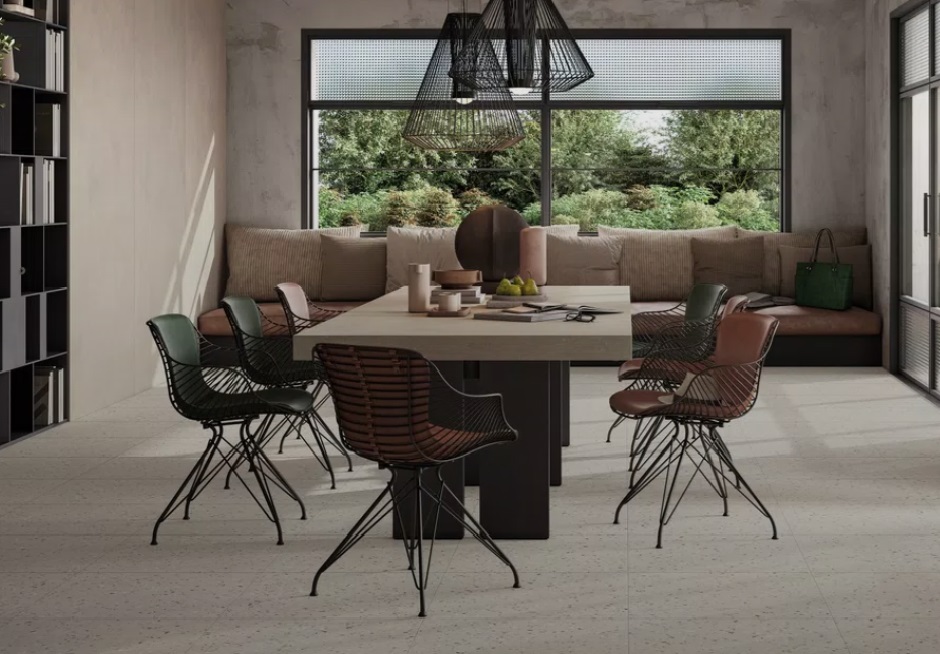 Velkoformátová dlaždice Mirage ReConcrete RO11 Terrazzo Rice 120 × 278 cm, tloušťka 6 mm