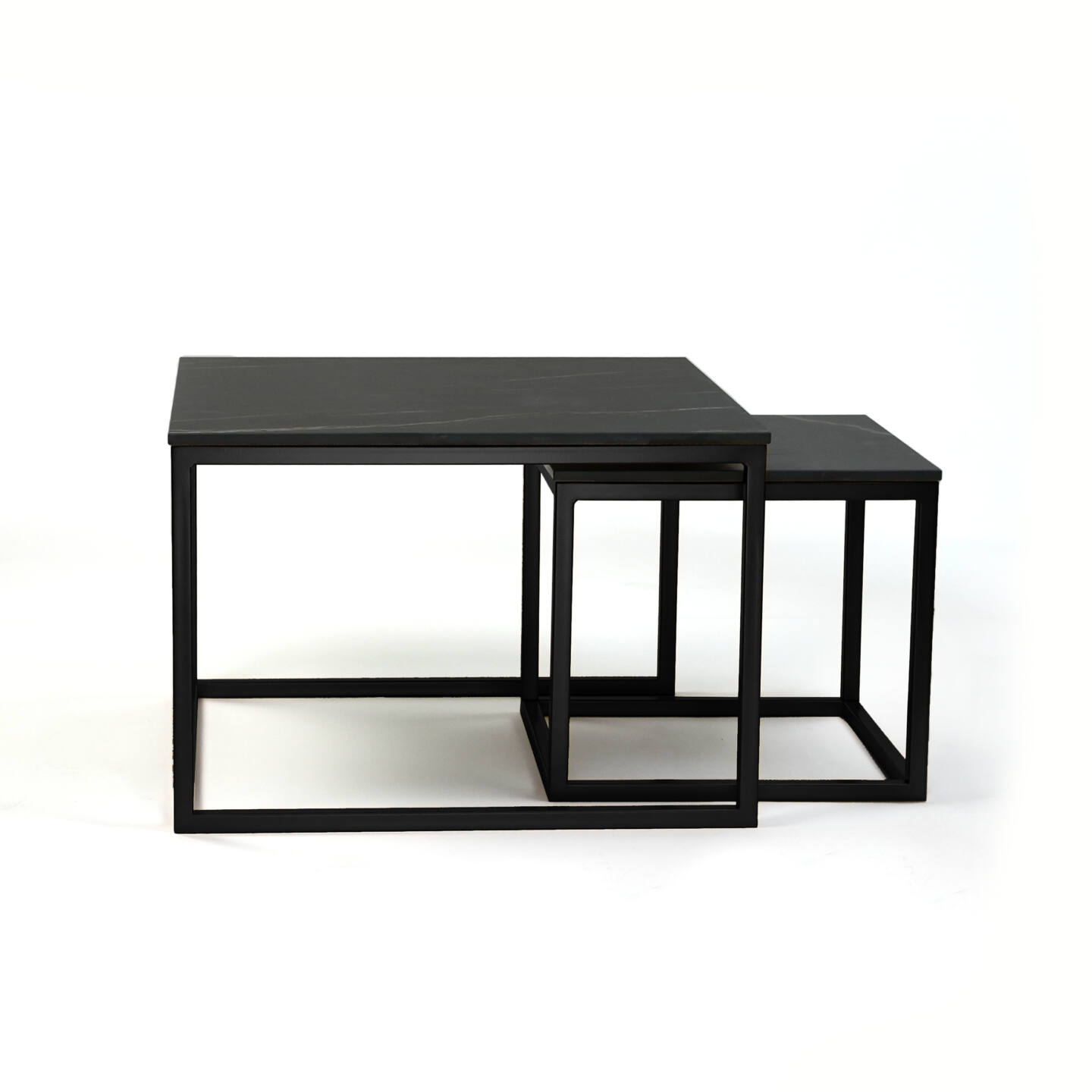 Stůl Franko Kanuhura Keramik Noir Desir 60×60 a 40×40