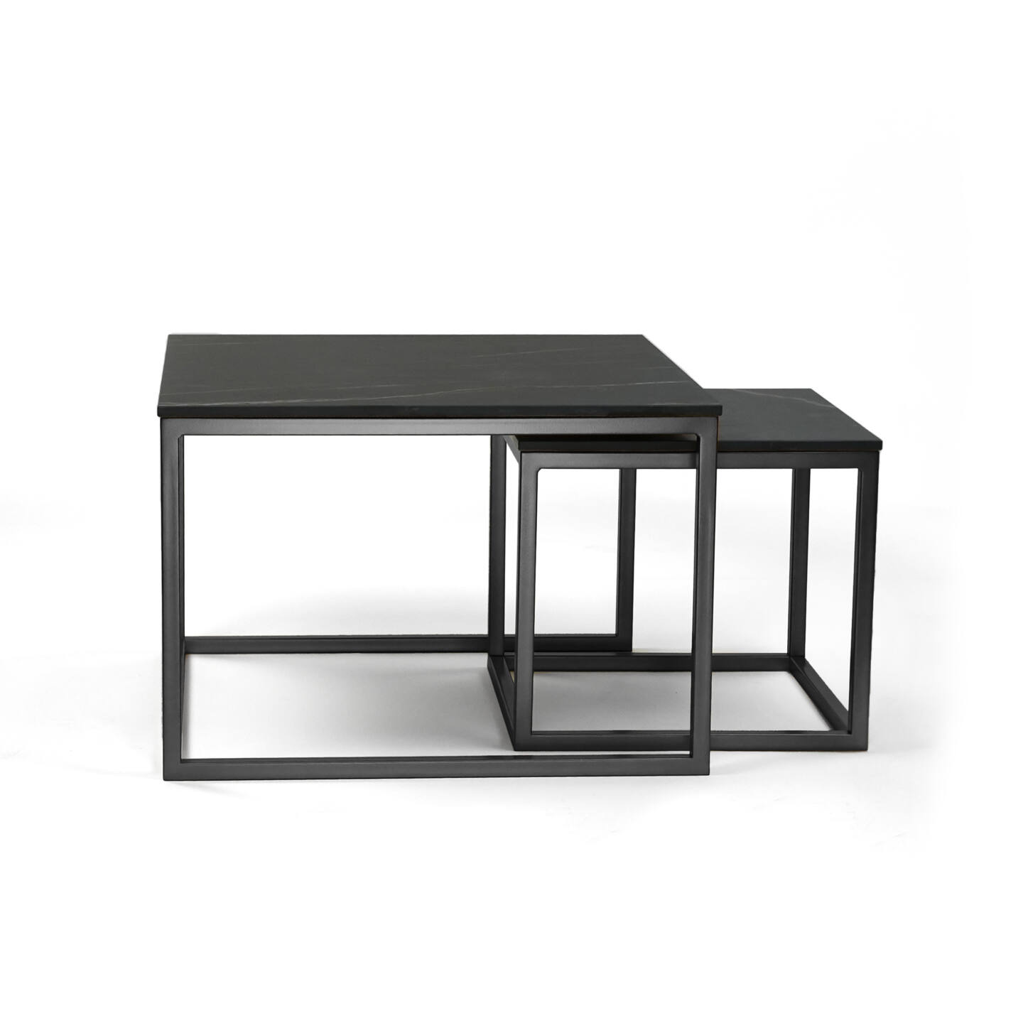 Stůl Franko Kanuhura Keramik Noir Desir 60×60 a 40×40