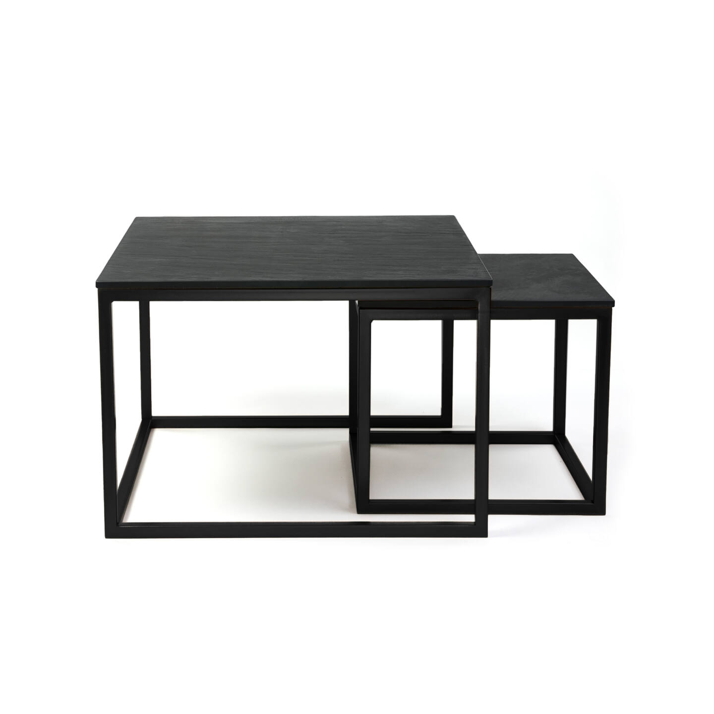 Stůl Franko Kanuhura, keramika Ardesia Nero a Spacco 60×60 a 40×40 (kopie)