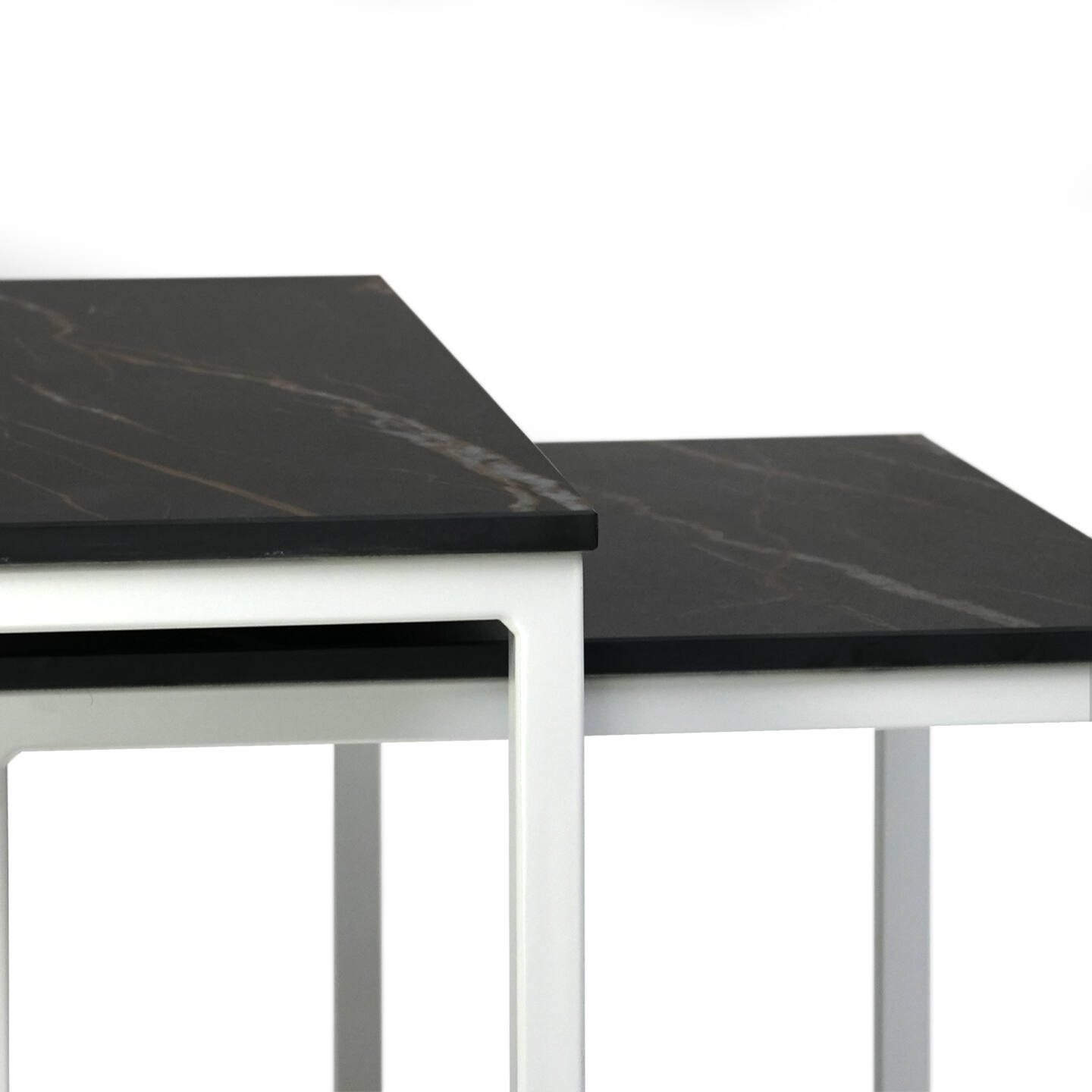 Stůl Franko Kanuhura Keramik Noir Desir 60×60 a 40×40