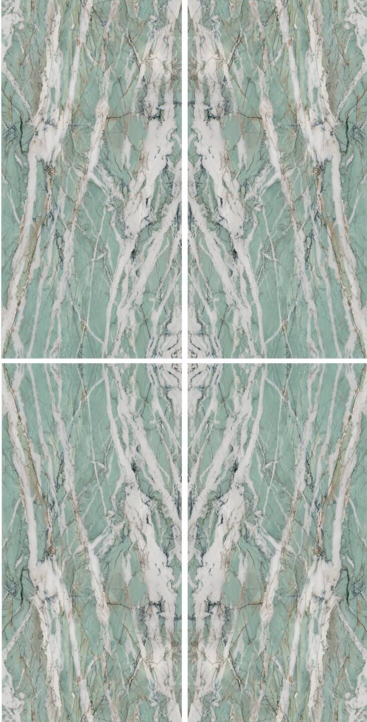 Velkoformátové keramické desky 320 x 160 cm, Franko Fiume Verde, pro pracovní desku a obklad