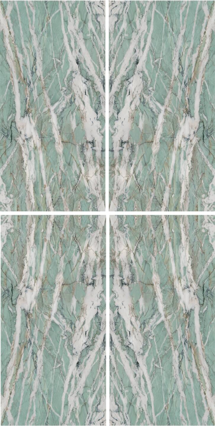 Velkoformátové keramické desky 320 x 160 cm, Franko Fiume Verde, pro pracovní desku a obklad