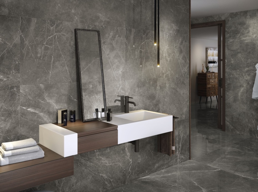 Velkoformátová dlaždice Baldocer Bayona P Grey 120 × 240 cm, tloušťka 6 mm nebo 7 mm