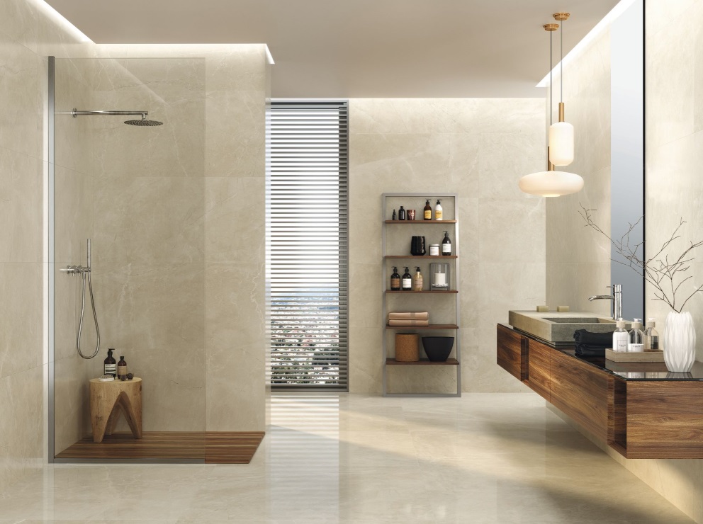Velkoformátová dlaždice Baldocer Bayona Ivory 120 × 260 cm, tloušťka 6 mm nebo 7 mm
