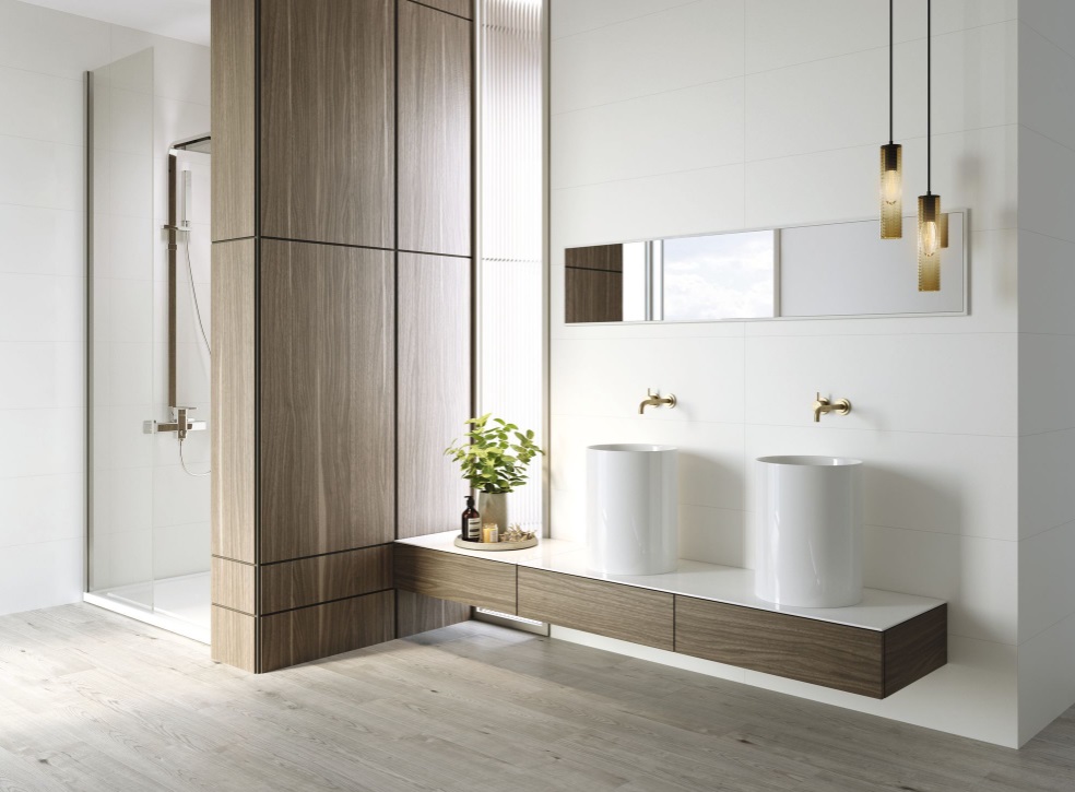 Velkoformátové keramické desky Baldocer Blanco 120 × 240 cm nebo 120 × 260 cm, tloušťka 6 mm nebo 7 mm