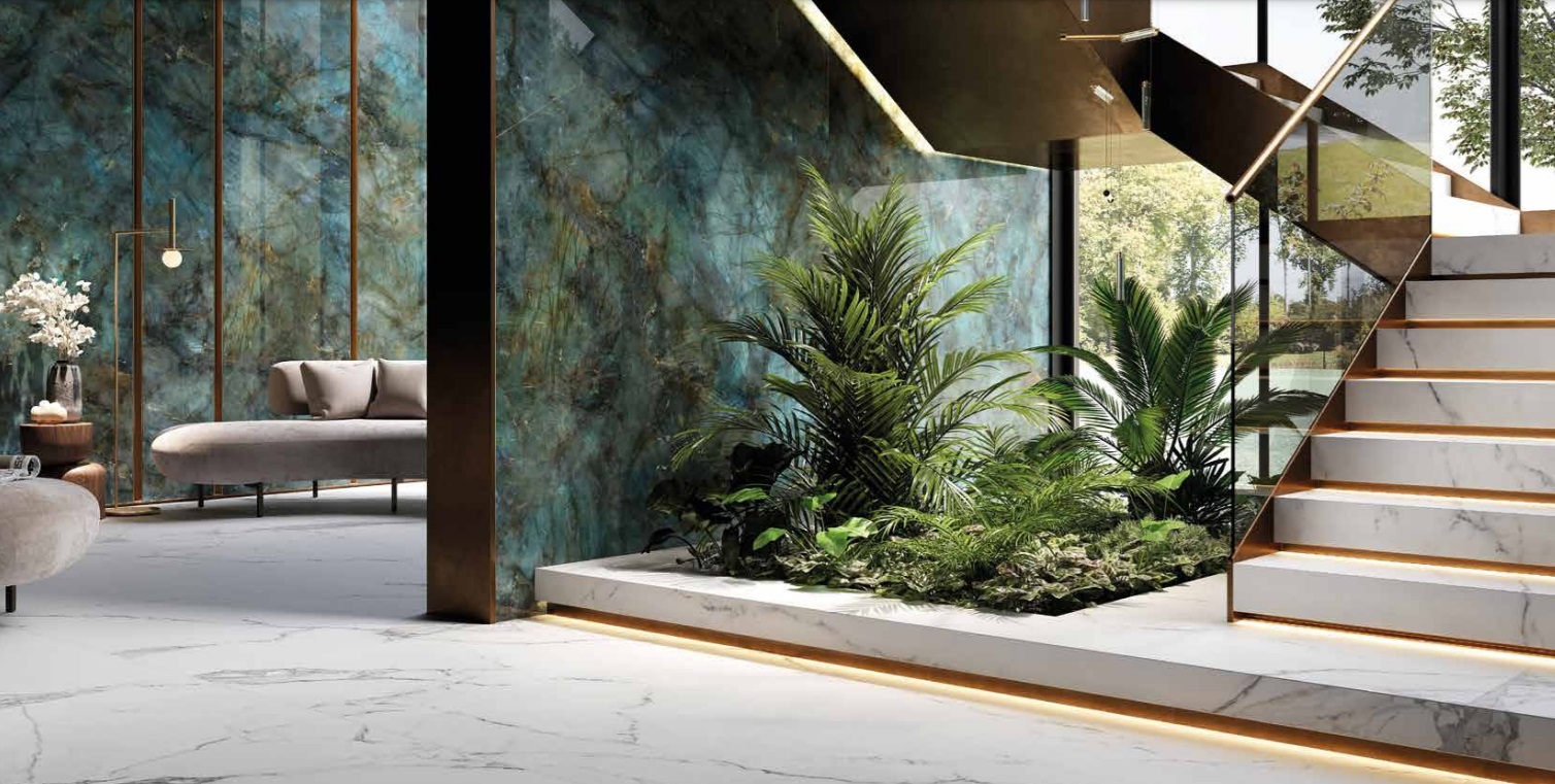 Velkoformátová dlaždice Rondine Canova Labradorite 120 × 280 cm, tloušťka 6 mm
