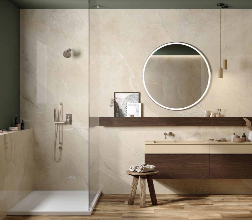 Velkoformátová dlaždice Rondine Canova Limestone 120 × 280 cm, tloušťka 6 mm